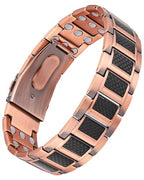 Jecanori Copper Magnetic Bracelet for Men, 3X Strength Pure Copper Bracelet for Men,Ideal Gift - style: The Forge