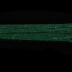 10 Strands Spinel Beads Artificial Faceted Small Round Loose Beads 3mm 15 inch for Jewelry Making Charms Necklace Bracelet - color: Green-1