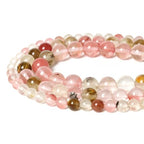 About 35pcs 10mm Natural Stone Beads Fire Cherry Quartz Beads Crystal Gemstone for Jewelry Making, DIY Bracelet Necklace - color: Fire Cherry Quartz, size: 10mm