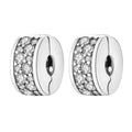 925 Sterling Silver Charms for Bracelets Gold Love and Heart Charms Cherry Blossom Dangle Beads Jewelry for Women - color: Clipx2