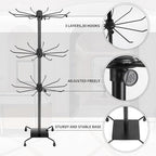 3 Tier Spinner Display Rack Retail Display Stand Metal Rotating Display Rack for Jewelry Keyring Socking HatsToys