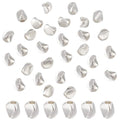 PH PandaHall 50PCS 925 Sterling Silver Beads for Jewelry Making, 4.5mm Triangle Brass Spacer Beads Long-Lasting Plated Loose Beads for Bracelet Necklace Earring Jewelry Making, Hole: 1.8mm - color: 925 Sterling Silver