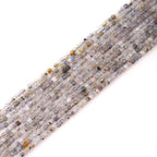 Faceted Natural Moonstone 2-3mm Cube Square Loose Beads Gemstone Small Loose Beads Healing Crystal Energy Stone for DIY Jewelry Making 15" - color: Moonstone