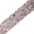 Faceted Natural Moonstone 2-3mm Cube Square Loose Beads Gemstone Small Loose Beads Healing Crystal Energy Stone for DIY Jewelry Making 15" - color: Moonstone