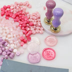 250Pcs Pink Mix Sealing Wax Beads for WaxSeal Stamp, Green WaxSeal Beads Set with 5 Colors Perfect for Gift Sealing, Letter Wax Sealing (250, Pink Mix) - color: Pink Mix
