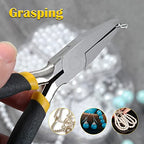 4.5-Inch Flat Nose Jewelry Making Pliers - Duck Bill, Smooth Jaw, Wire Bending, Wire Straightener, Ring Opening, Precision Plier - size: Flat Nose