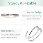 Pawfly 100 Pack 3/5 Inch Mini Split Jump Ring with Double Loops Small Metal Rings Connectors for Jewelry Necklaces Bracelets Earrings Crafts Ornaments and DIY Arts - size: 3/5 Inch,100 PCS