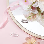 Beebeecraft 1 Box 2Pcs Spring Oval Ring Platinum Plated 925 Sterling Silver Trigger Snap Clip Hook Buckle Carabiner Lock Clasps Connector Fastener Gate Rings for Keychain Jewelry Making DIY Crafts - color: Silver