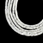 160pcs 4x2mm Natural Mother of Pearl Shell Heishi Disc Flat-Rondelle Spacer White MOP Loose Beads for Jewelry Making 15 Inch - color: Mother of Pearl Shell, size: 4x2mm