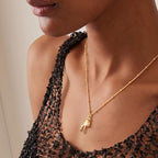 Fettero Dainty Gold Necklace for Women - 14K Gold Plated Hand Pendant Neckalces Gifts for Friends Hand Sign Language Trendy Charm Gesture Necklace Jewelry Gift - style: Victory