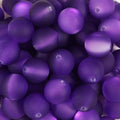 25pcs Resin Transparent Frosted Beads 16mm Cat Eye Circular Rubber Bead Spacer Bead DIY Making Friendship Bracelet Phone Chain Keychain Pen Beads Accessories (Dark Purple) - color: Dark Purple