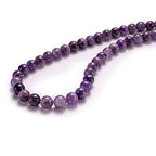 BEADIA Natural Amethyst Crystal Stone Round Loose Semi Gemstone Beads for Jewelry Making 4MM 89PCS - color: Amethyst, size: 4mm