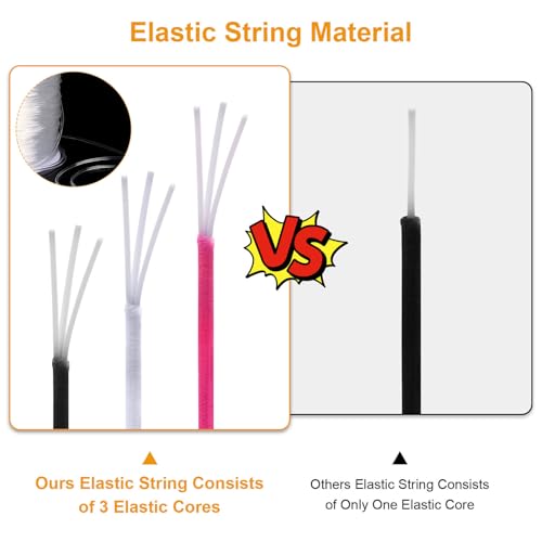 Stretchy Bracelet String Kit(4 Rolls Mixed), 1.0mm Elastic Cord for Beading, Tensile String for Crafts, DIY Friendship Bracelet String for Bracelets, Necklace, Jewelry Making, Crafts and Sewing