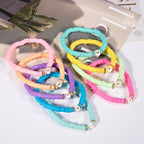 JIASHUYEYE Preppy Bracelets for Teen Girls - Stackable Boho Surfer Friendship Bracelets Set for Little Girls & Women - style: 9Pcs - Hearts A