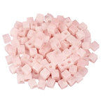 TUMBEELLUWA Stone Bead for Jewelry Making, Healing Crystal Large Hole Square Shape Loose Beads Pack of 15,Rose Quartz - color: pink