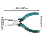 12 PCS 6 Inch Spring Needle Nose Pliers, Heavy Duty Steel Nose Side Cutting Pliers Nonslip Rubber Handle Wire Cutter for Crimping Looping Shearing - size: 6 Inch