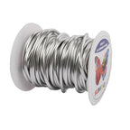 Aluminum Craft Wire,8 Gauge (3mm) Silver Bendable Wire,32 Feet Continuous Roll for Jewelry Making,Sculpting,Floral & Armature Projects - size: 8 Gauge 32FT, style: Silver
