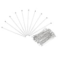 PATIKIL 500Pcs Flat Head Pins for Jewelry Making 45mm Stainless Steel Flat Head Pins Jewelry Head Pins for Craft Earring Bracelet Necklace Pendant Supplies 22 Gauge Silver - size: 45mm
