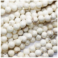 Adabele 80pcs Natural White Magnesite Gemstone 10mm Imitated Howlite Round Loose Beads Gem Stone Spacer for Craft Jewelry Making GR-F10 - color: Round/White, size: 10mm Round (80pcs/2 Strands)