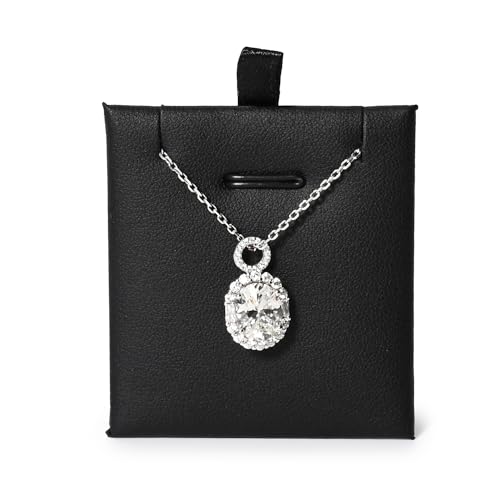 Oirlv 10 PCS Jewelry Cards PU leather Earring Necklace Card for Selling Jewelry Display Cards - style: PJ01103