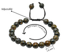 Amazing Gemstone Bronzite Bracelet for Women Men's Gifts - Protection Healing Crystal Bracelet - 8mm Gemstone Beaded Adjustable Bracelet Pulseras Para Hombres Mujer Stocking Stuffers - color: Bronzite