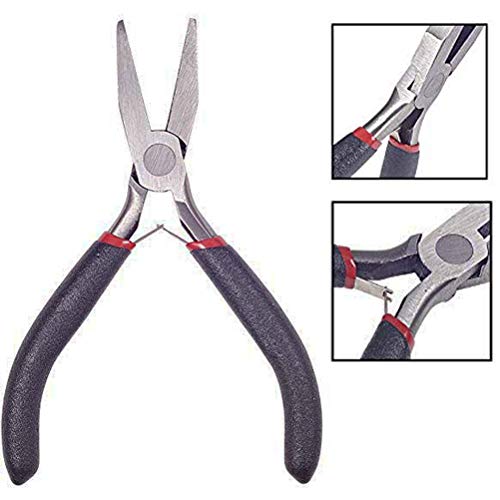 5 Inch Flat Nose Pliers Wire Pliers for Jewelry Making, Wire Wrapping Bending - 2 Pack - style: Flat Nose