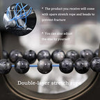 8mm Natural Gemstone Stretch Bracelet, Handmade Unisex Crystal Bracelets for Meditation, Yoga, Spiritual Healing & Positive Energy - color: Labradorite