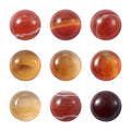 Crafans 50Pcs 6mm Half Round Gemstone Cabochons Natural Agate Flat Back Stone Cabochons Domes No Hole Healing Power Stone Chakra Crystal Beads for Jewelry Making - color: Agate, size: 6mm
