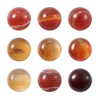 Crafans 50Pcs 6mm Half Round Gemstone Cabochons Natural Agate Flat Back Stone Cabochons Domes No Hole Healing Power Stone Chakra Crystal Beads for Jewelry Making - color: Agate, size: 6mm