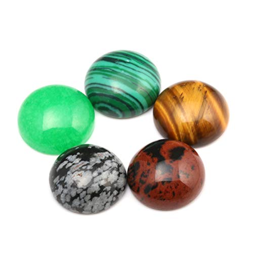 Natural Stones Cabochon 4 6 10 12 14 16 18 20 MM Round No Hole for Making Jewelry - size: 6 MM
