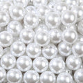 20mm Acrylic Beads 180pcs White Pearl Bead Chunk Bubblegum Beadable Pen Ball Beads for Pen Bag Jewelry Making Necklace Bracelets (White) - color: white