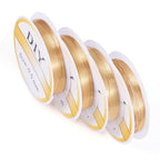 Beadthoven 85 Ft 14K Gold Filled Wire 24 Gauge 0.5mm Dead Soft Round Gold Filled Brass Wire for Crafts Wire Wrap Jewelry Making Supplies - size: 24 Gauge (0.5mm)
