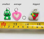 NYKKOLA Rubber Loom Band Charm, Silicone Bracelet Charms,Loom Rubber Bands Charms,Bracelet Pendant, 105pcs