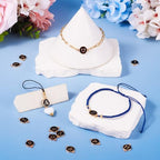 KISSITTY Flat Round with Alphabet Connector Charms Alloy Enamel Letter Links Connectors for DIY Bracelet Earring Jewelry Making - color: Black