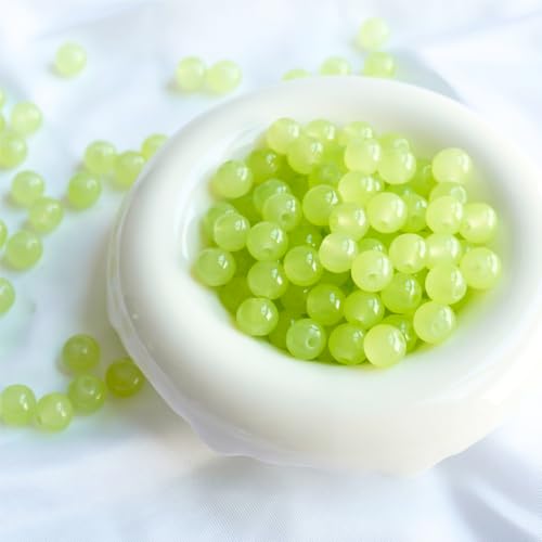Jabrand 145pcs Glass Beads, 8mm Glass Beads for Barcelet and Jewelry Making DIY Crafts (Sage Green) - color: Sage Green