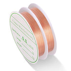 MIKIMIQI 2 Pack Jewelry Wire - 20 Gauge Tarnish Resistant Copper Beading Wire for Jewelry Making, 0.8mm X 3m Each (Rose Gold) - color: Rose Gold
