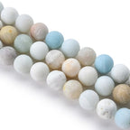 6mm Matte Amazonite Stone Beads Natural Crystal Gemstone Round Loose Beads for DIY Jewelry Making 15"/Strand - color: Matte Amazonite, size: 6mm