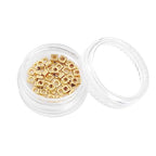 BEADIA 14K Gold Plated Square Spacer Beads 3x1.5mm 50pcs for Jewelry Making Findings Non Tarnish - color: 14K Gold, size: 3x1.5mm Square