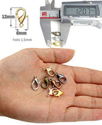 MSCFTFB 300 Pieces Mini Lobster Clasps Metal Lobster Claw Clips Fastener Hooks for Bracelet Necklace Choker Jewelry Making Findings DIY Keychain Bag Phone Dangle Charms (6x12mm,Gun Black) - color: Gun Black