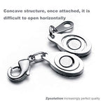 Built-in Safety Locking Magnetic Jewelry Clasp for Necklace and Bracelet Light Small Extender Lobster Clasps Pineapple Texture Metallic Finishes Glod and Silver - color: Pineapple Gold and Silver