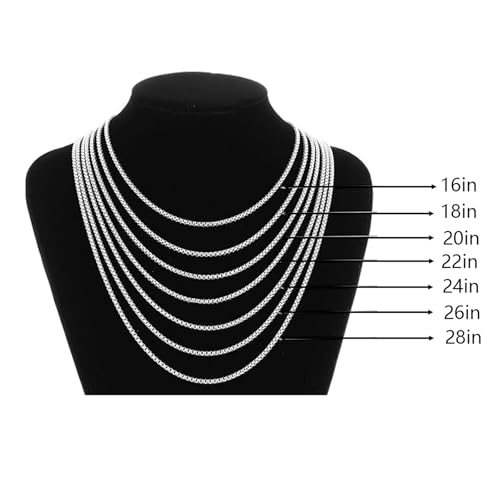 Tuefuzy Cross Necklace for Men, Silver Cross Stainless Steel Pendant Necklace, Mens Cross Chain - size: 22in
