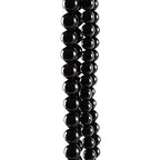 RayLineDo® 35Pcs 10mm Natural Black Onyx Stone Round Beads Loose Beads Wholesale for Jewelry Making - color: Black Onyx, size: 10mm