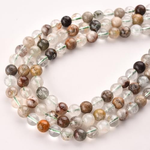 6mm Green Peridot Stone Beads Natural Crystal Gemstone Round Loose Beads for DIY Jewelry Making 15"/Strand - color: Green Peridot, size: 6mm