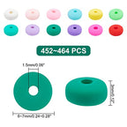 PH PandaHall 450pcs Polymer Clay Beads 6mm Rondelle Heishi Beads 12 Marshmallow Colors Vinyl Disc Bead 3mm Thick Flat Silicon Bead for DIY Earring Necklace Choker Spring Summer Sulfur, 1.5mm Hole