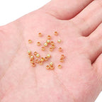 BEADIA 14K Gold Plated Crimp Beads Non Tarnish 2.5mm 600pcs for Jewelry Making Findings - color: Crimp Beads 14K Gold, size: 2.5mm