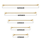 Necklace Extenders, 10Pcs Stainless Steel Gold Necklace Bracelet Anklet Extension Chains with Lobster Clasps and Closures for Jewelry Making - color: Gold