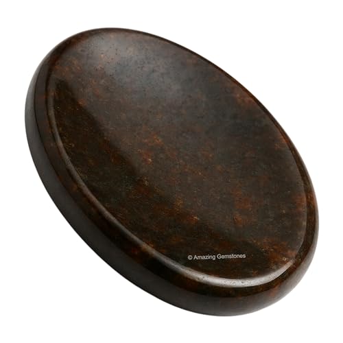 Amazing Gemstone Garnet Worry Stone Crystals and Healing Stones - Stones for Stress Relief - Piedra Crystal Fidget for Meditation, Relaxation - Unique Stocking Stuffers and Birthday Gift - color: Garnet