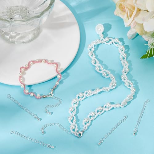 Beebeecraft 1 Box 20Pcs Bracelet Extender Chains Bulk 925 Sterling Silver Plated Brass Metal Tear Drop Charm Extension Curb Chains Tails for Jewelry Making Necklaces Bracelets DIY Crafts Supplies - color: Silver-teardrop