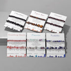 Healing Crystal Bracelets for Women 2 PCS 6mm Natural Stone Bracelet Stretch Crystal Beaded Bracelets Handmade Gemstone Bracelet Jewelry Gifts Christmas Gifts for Women Girls - style: black tourmaline