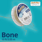 Soft Flex 49 Strand Beading Wire - Medium 0.19 Diameter - 10 Feet Nylon Design Wire - style: Bone